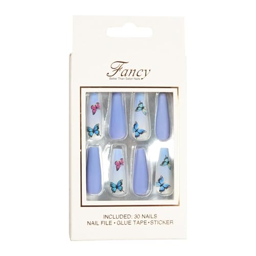 Dtaigou Lange Ballettnägel zum Aufdrücken, Sarg-Ballettnägel zum Aufdrücken,Extra langer, vollflächiger Acrylkleber auf den Nägeln | Wiederverwendbare, dauerhafte Ballerina-Kunstnägel für Frauen und von Dtaigou