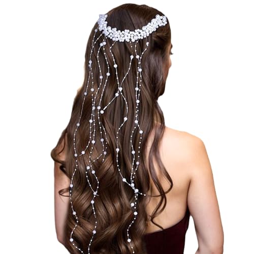 Dtaigou Perlen-Haarkamm – Brautkamm Haarteil | dekorativer Kopfschmuck für Frauen Mädchen Reise Fotografie Hochzeit Kopfbedeckung Dtaigou Perlen-Haarkamm – Brautkamm Haarteil | dekorativer Kopfschmuck für Frauen Mädchen Reise Fotografie Hochzeit Kopfbedeckung von Dtaigou