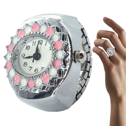 Dtaigou Ring Uhren für Frauen Finger, Ring Uhr, Leichte Fingeruhr, Vintage Innovative Uhrenschmuck mit präziser Zeitmessung für Freunde und Kollegen von Dtaigou