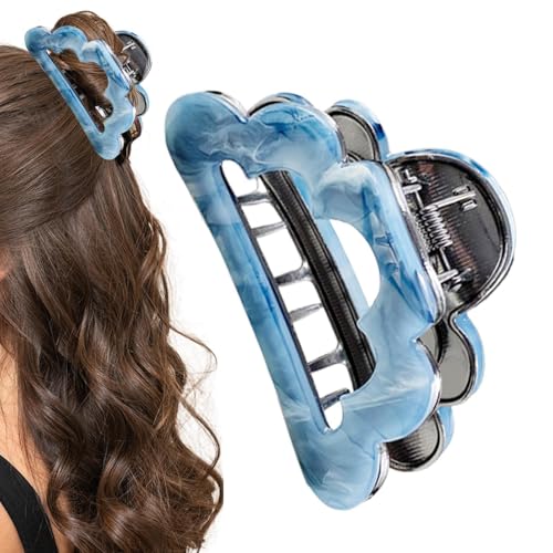 Dtaigou Wolken-Haarspangen, Acryl-Haarspangen für Frauen,Backenklammern Haarspange Haarklammern | Haarschmuck, rutschfeste Haarspangen, Haar-Krokodilklemmen, hohle Wolken-Haarklammer für Frauen und von Dtaigou