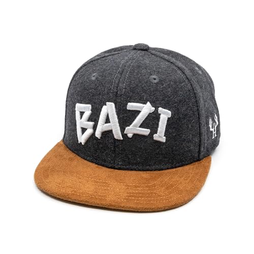 Du Hirsch Bayerisches Snapback Cap Kinder Bazi Dunkelgrau Filz M von Du Hirsch