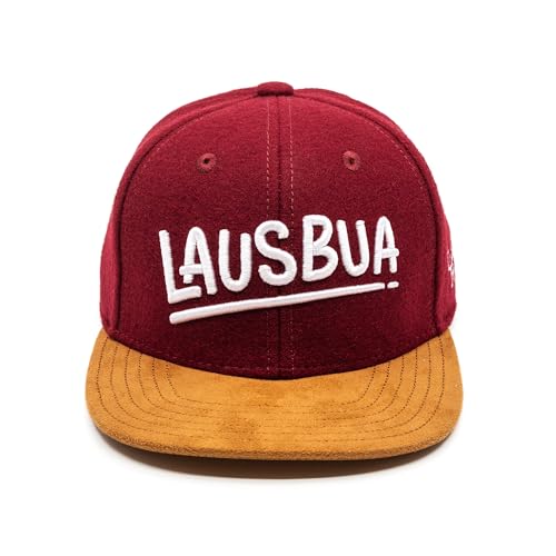 Du Hirsch Bayerisches Snapback Cap Kinder Lausbua Weinrot Filz L von Du Hirsch