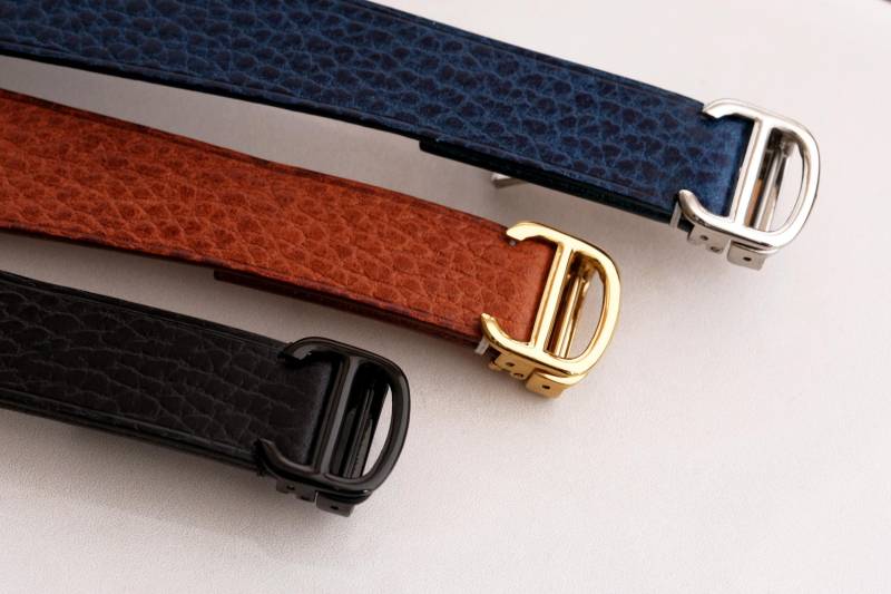 Zusatz Von 5Usd - Vsp Gold/Schwarze Hardware Für Schleifen, Breite Nach Wahl, Lederschlaufe Etc von DuCuir