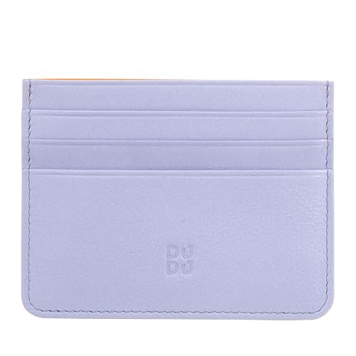 DUDU Buntes Kreditkartenetui in Nappaleder und 6 Fächern Provence Lilac von DuDu