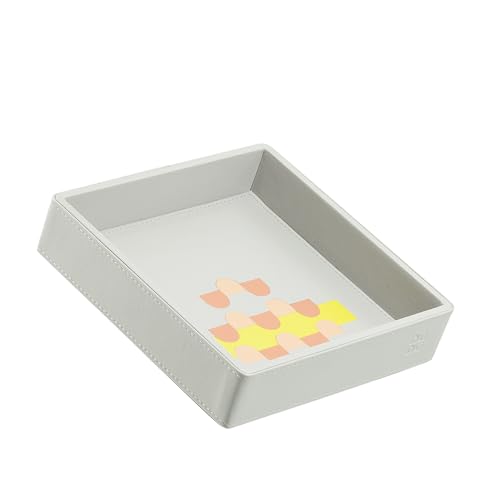 DUDU Design Farbiger Leder-Tschenleerer, 14x14cm, mit Geschenkbox Pearl Mosaic von DuDu