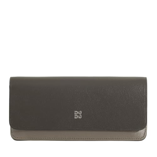 DUDU Sonnenbrillen- und Brillenetui aus weichem Echtleder mit Magnetverschluss, farbiges Sonnenbrillenetui Coffee Brown von DuDu