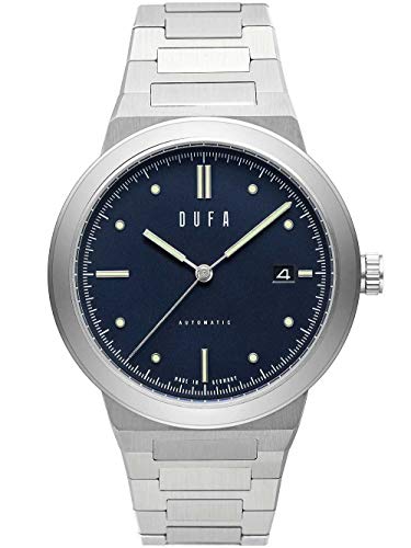 DuFa Herren Analog Automatik Uhr mit Edelstahl Armband DF-9033-33 von DuFa