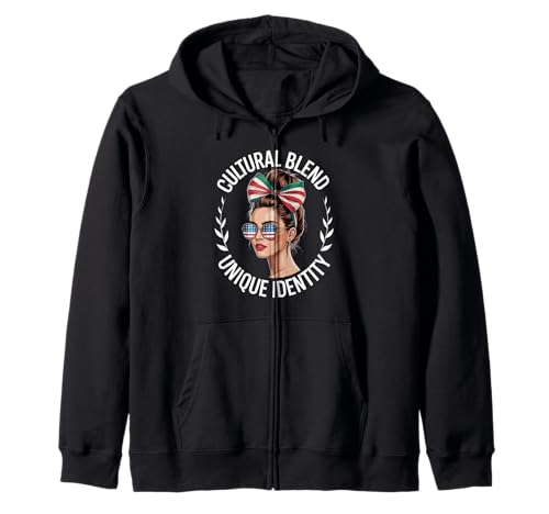 Latino Identität Doppelkultur Familie Wurzeln Humor Frauen Männer Kapuzenjacke von Dual Heritage Latina Culture Identity Sunglasses