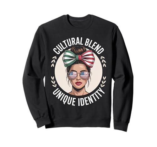 Latino Identität Doppelkultur Familie Wurzeln Humor Frauen Männer Sweatshirt von Dual Heritage Latina Culture Identity Sunglasses