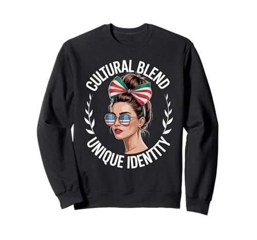 Latino Identität Doppelkultur Familie Wurzeln Humor Frauen Männer Sweatshirt von Dual Heritage Latina Culture Identity Sunglasses
