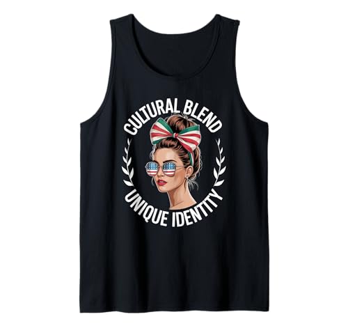Latino Identität Doppelkultur Familie Wurzeln Humor Frauen Männer Tank Top von Dual Heritage Latina Culture Identity Sunglasses