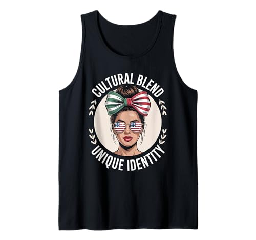 Latino Identität Doppelkultur Familie Wurzeln Humor Frauen Männer Tank Top von Dual Heritage Latina Culture Identity Sunglasses