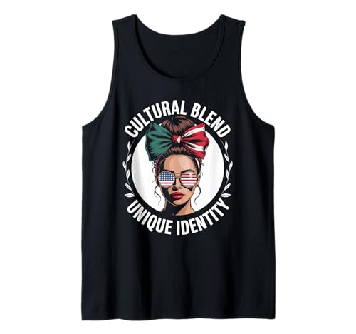 Latino Identität Doppelkultur Familie Wurzeln Humor Frauen Männer Tank Top von Dual Heritage Latina Culture Identity Sunglasses