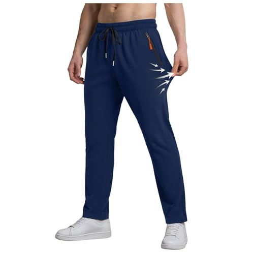 Duanminxi Freizeithose Herren Lang Stretch Chino Hose Sommer Leicht Jogginghose Slim Fit Modern Leichte Sommerhose Elegant Stoffhose mit Gummizug Tapered Eisseide Hose Atmungsaktiv Trainingshose von Duanminxi