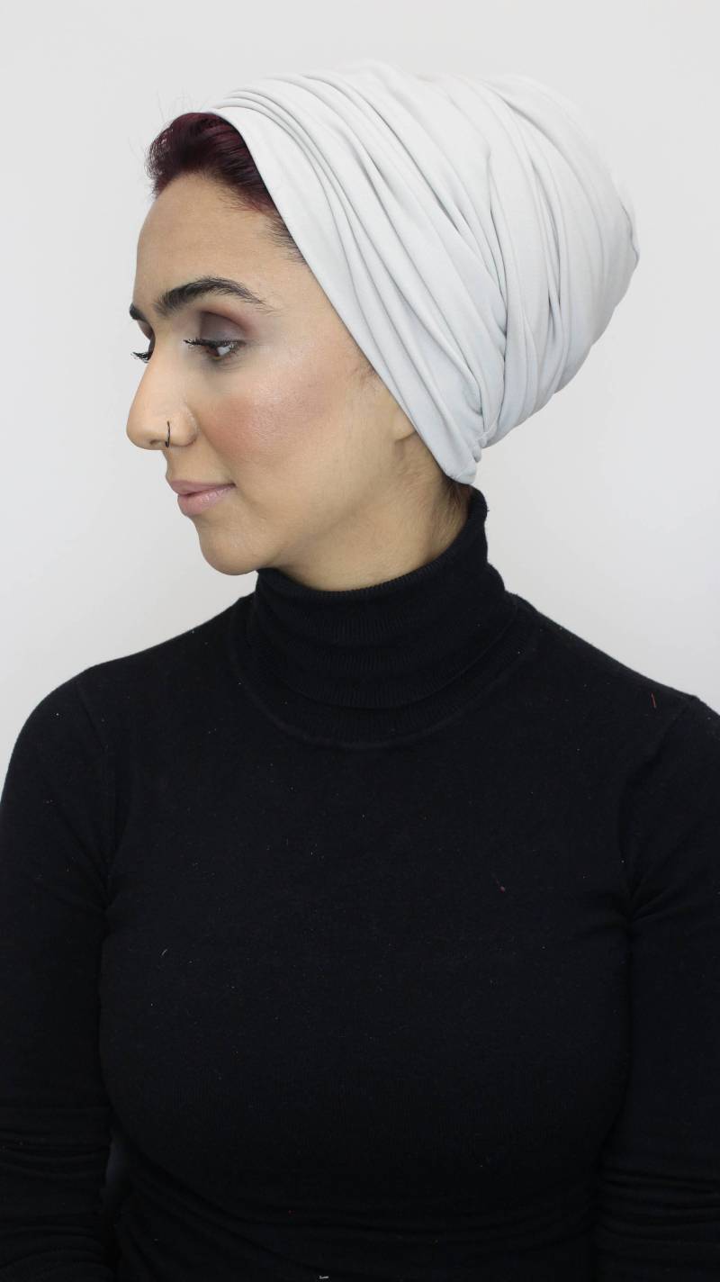 Slip-On Kopf-Wrap - Pastell Grau Bereit Zu Tragen Slip-On Kopf-Wrap - Pastell Grau Bereit Zu Tragen von DubaiTurban