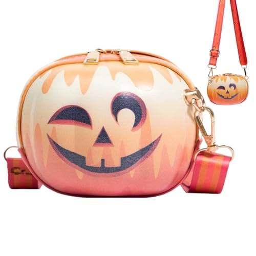 Dubbulon Damentasche | Halloween Kürbis Mit -Gesicht Tasche | Mode Geldbeutel für Handy Dokumente Alltag Einkaufen Reisen Stadt Outdoor Pendeln von Dubbulon
