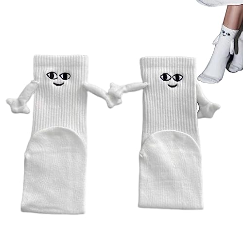 Magnetsocken, Die Hände Halten – Magnetische Handsocken Lustige Magnetische Saug-3D-Pu ppe, Die Handsocken Hält | Unisex Magnetische Saug-Paar-Socken | Paar Hält Hände Socken Für Männer Frauen Cartoon von Dubbulon