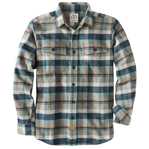 Dubinik® 13oz Extra Schwe Flanellhemd Herren Overshirt HemdHerren Langarm Dicke Warmes Baumwolle Button Down Hemdenjacke von Dubinik