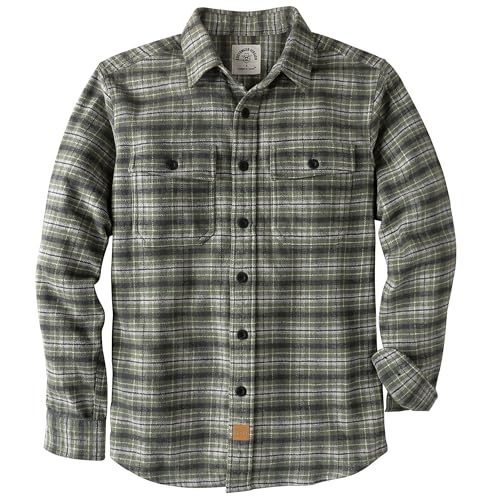 Dubinik® 13oz Extra Schwe Flanellhemd Herren Overshirt HemdHerren Langarm Dicke Warmes Baumwolle Button Down Hemdenjacke von Dubinik