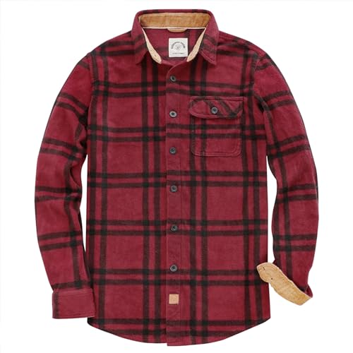 Dubinik® FlanellHemd Herren Herren Hemd Kariert FlanellHemd Herren Winter Warme Arbeitshemd von Dubinik