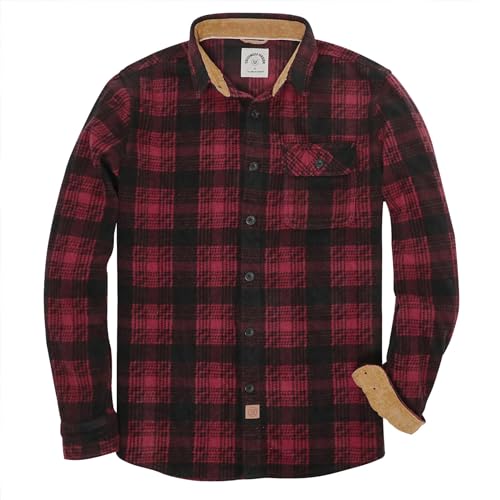 Dubinik® Herren Flanellhemd Holzfällerhemd Arbeitshemden Herren Langarm Lässiges Thermohemd Winterhemd von Dubinik