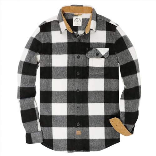 Dubinik® FlanellHemd Herren Herren Hemd Kariert FlanellHemd Herren Winter Warme Arbeitshemd von Dubinik