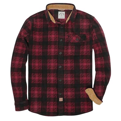 Dubinik® Herren Flanellhemd Holzfällerhemd Arbeitshemden Herren Langarm Lässiges Thermohemd Winterhemd von Dubinik