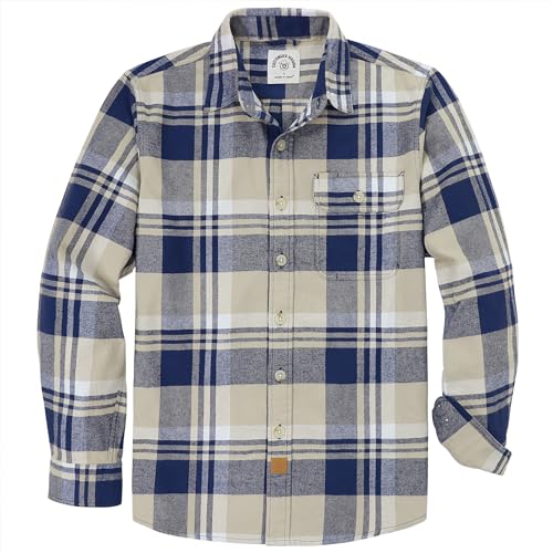 Dubinik® Flanellhemd Herren Flanellhemden Herren Langarm Regular Fit Kariert Button Down Warm Freizeit Herren Hemd von Dubinik