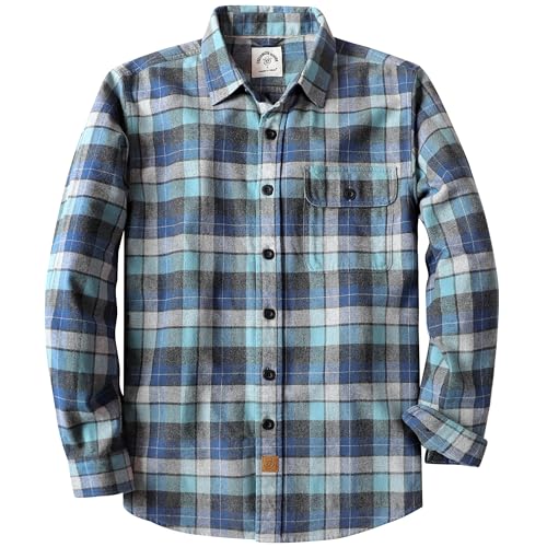 Dubinik® Flanellhemd Herren Langarm Kariert Button Down Warm Freizeit Hemd von Dubinik