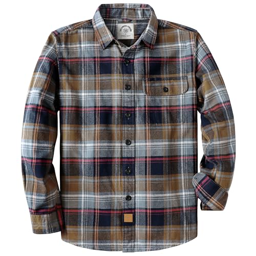 Dubinik® Flanellhemd Herren Flanellhemden Herren Langarm Regular Fit Kariert Button Down Warm Freizeit Herren Hemd von Dubinik