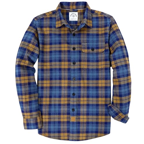 Dubinik® Flanellhemd Herren Flanellhemden Herren Langarm Regular Fit Kariert Button Down Warm Freizeit Herren Hemd von Dubinik