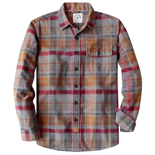 Dubinik® Flanellhemd Herren Langarm Regular Fit Kariert Button Down Warm Freizeit Hemd von Dubinik