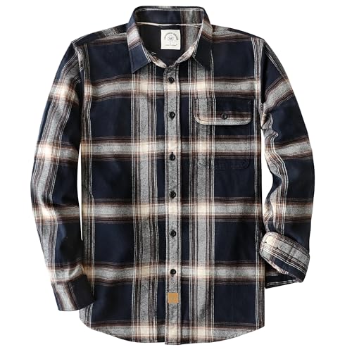 Dubinik® Flanellhemd Herren Langarm Kariert Button Down Warm Freizeit Hemd von Dubinik