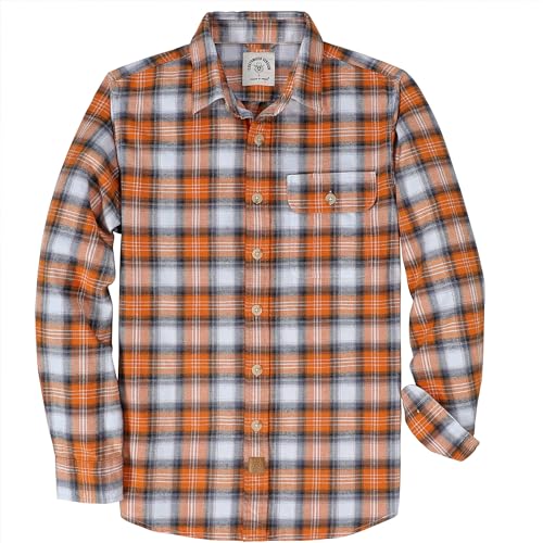 Dubinik® Flanellhemd Herren Langarm Regular Fit Kariert Button Down Warm Freizeit Hemd von Dubinik