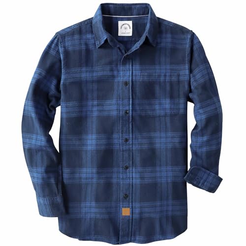 Dubinik® Flanellhemd Herren Hemd Herren Langarm Kariert Baumwolle Kuscheliges Freizeithemden Herren Hemden mit Brusttasche von Dubinik