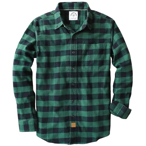 Dubinik® Flanellhemd Herren Hemd Herren Langarm Kariert Baumwolle Kuscheliges Freizeithemden Herren Hemden mit Brusttasche von Dubinik