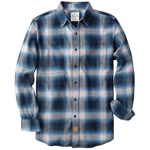Dubinik® Flanellhemd Herren Hemd Herren Langarm Kariert Baumwolle Kuscheliges Freizeithemden Herren Hemden mit Brusttasche von Dubinik