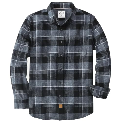 Dubinik® Flanellhemd Herren Hemd Herren Langarm Kariert Baumwolle Kuscheliges Freizeithemden Herren Hemden mit Brusttasche von Dubinik