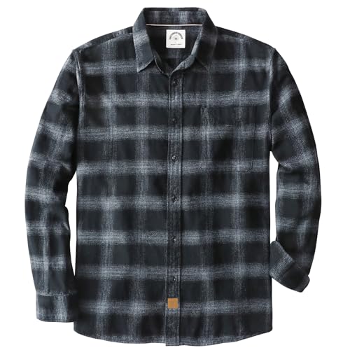 Dubinik® Flanellhemd Herren Hemd Herren Langarm Kariert Baumwolle Kuscheliges Freizeithemden Herren Hemden mit Brusttasche von Dubinik