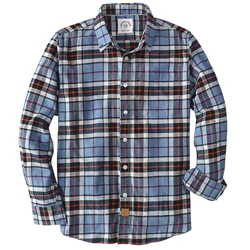 Dubinik® Flanellhemd Herren Hemd Herren Langarm Kariert Baumwolle Kuscheliges Freizeithemden Herren Hemden mit Brusttasche von Dubinik