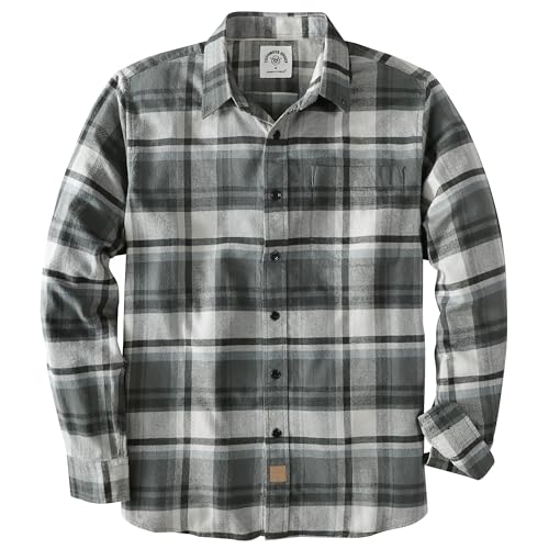 Dubinik® Flanellhemd Herren Kariert Button Down Outdoor Baumwolle Freizeithemden Flanellhemden Herren Langarm von Dubinik
