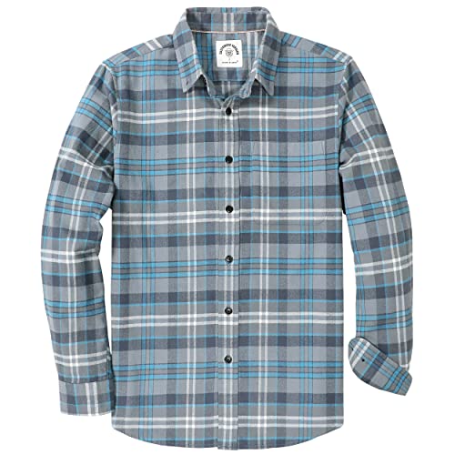 Dubinik® Flanellhemd Herren Kariert Button Down Outdoor Baumwolle Freizeithemden Flanellhemden Herren Langarm von Dubinik