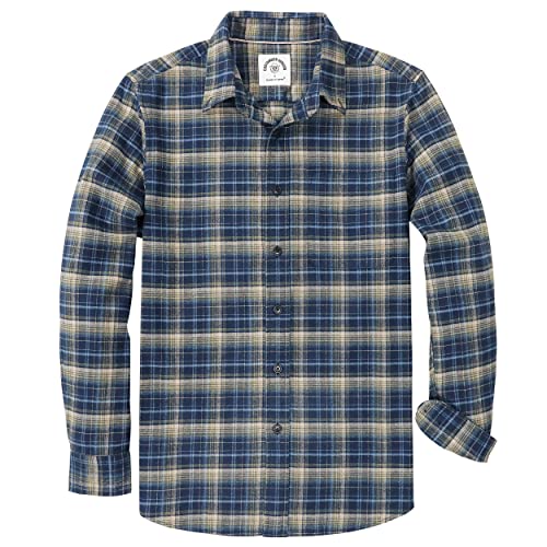 Dubinik® Flanellhemd Herren Kariert Button Down Outdoor Baumwolle Freizeithemden Flanellhemden Herren Langarm von Dubinik