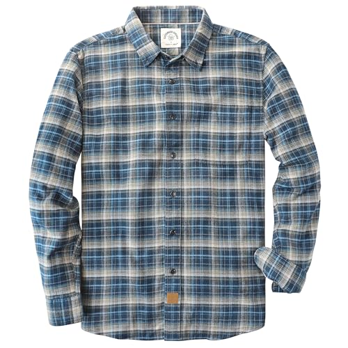 Dubinik® Flanellhemd Herren Kariert Button Down Outdoor Baumwolle Freizeithemden Flanellhemden Herren Langarm von Dubinik