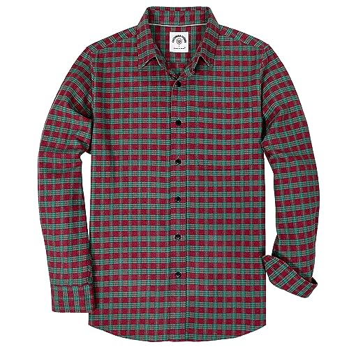 Dubinik® Flanellhemd Herren Kariert Button Down Outdoor Baumwolle Freizeithemden Flanellhemden Herren Langarm von Dubinik