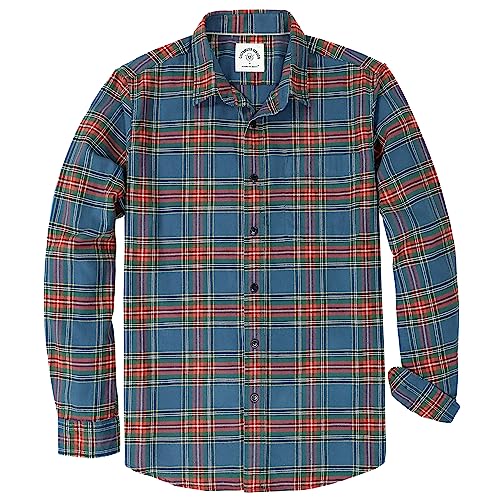 Dubinik® Flanellhemd Herren Kariert Button Down Outdoor Baumwolle Freizeithemden Flanellhemden Herren Langarm von Dubinik