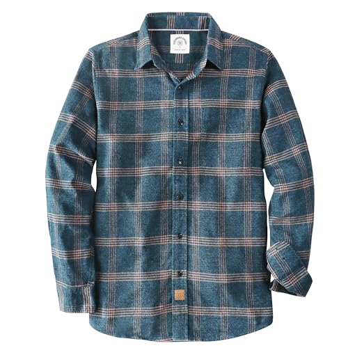 Dubinik® Flanellhemd Herren Kariert Button Down Outdoor Baumwolle Freizeithemden Flanellhemden Herren Langarm von Dubinik