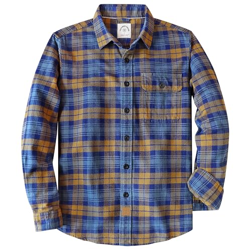 Dubinik® Flanellhemd Herren Langarm Regular Fit Kariert Button Down Warm Freizeit Hemd von Dubinik