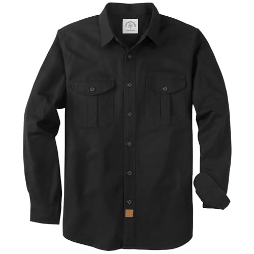 Dubinik® Freizeithemden Für Ferren Hemd Herren Langarm Regular Fit Stretch Vintage Comfort Mit Tasche Hemd Herren Langarm von Dubinik