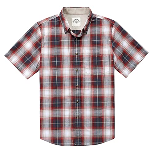 Dubinik® Freizeithemden für Herren Kurzarm Button Down Hemd aus Baumwolle mit Regular Fit von Dubinik